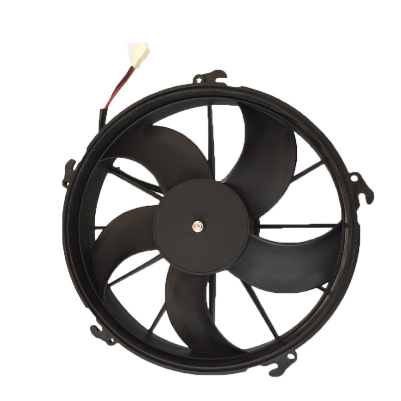 24v/12v universal bus condenser fan na may 5 curve blades